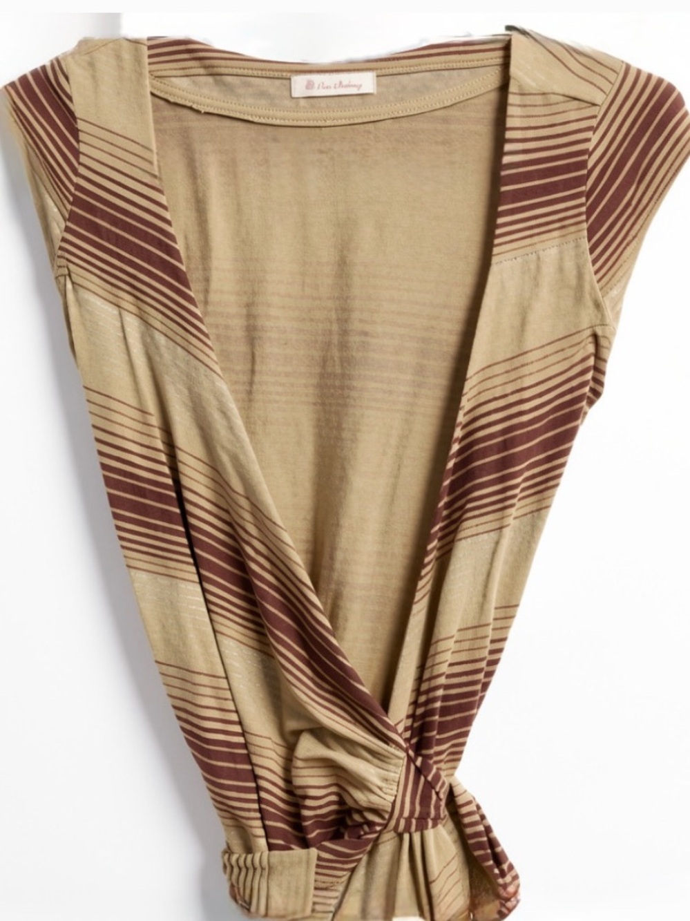 Beautiful Wrap Around Striped Printed Dress Size Small